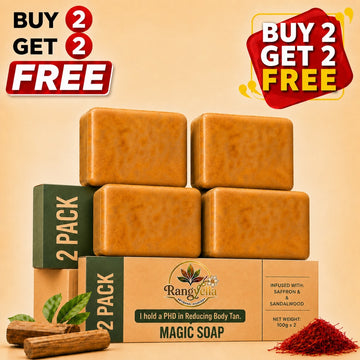 Sandalwood & Saffron Magic Soap – Buy 2 Get 2 Free