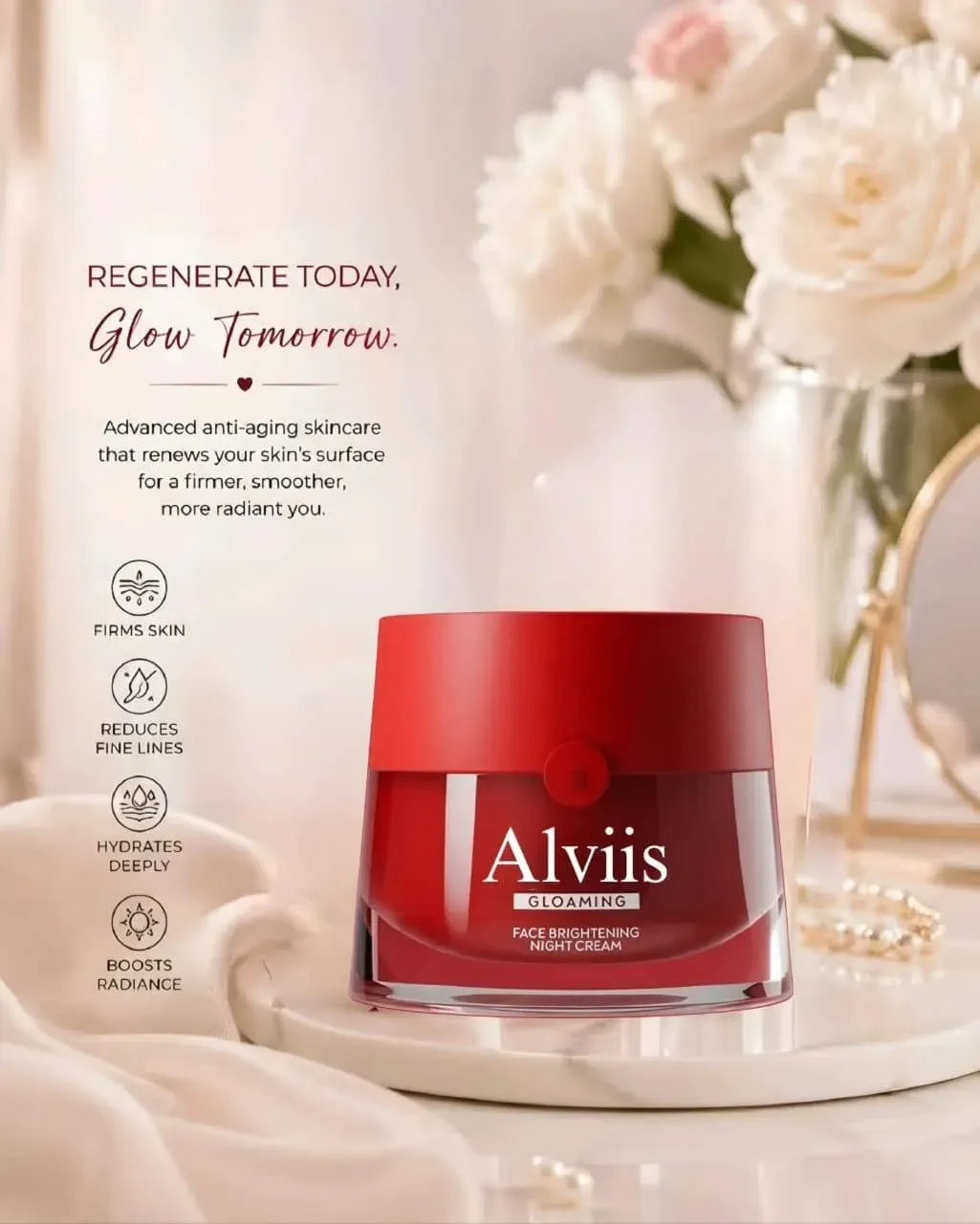 Pack of 3 Face Brightening Night Cream (35g)