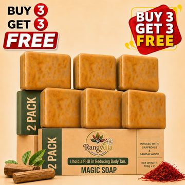 Sandalwood & Saffron Magic Soap – Buy 3 Get 3 Free