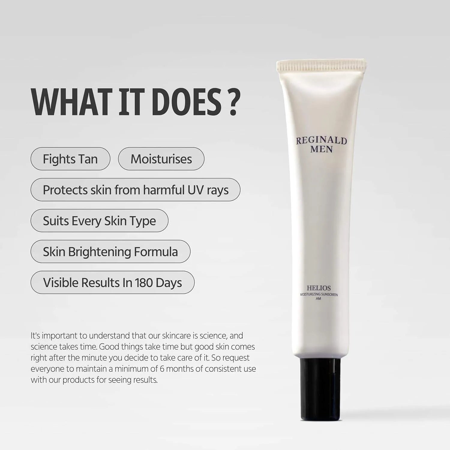 Reginald Men SPF 50+ PA++++ Sunscreen (100g)