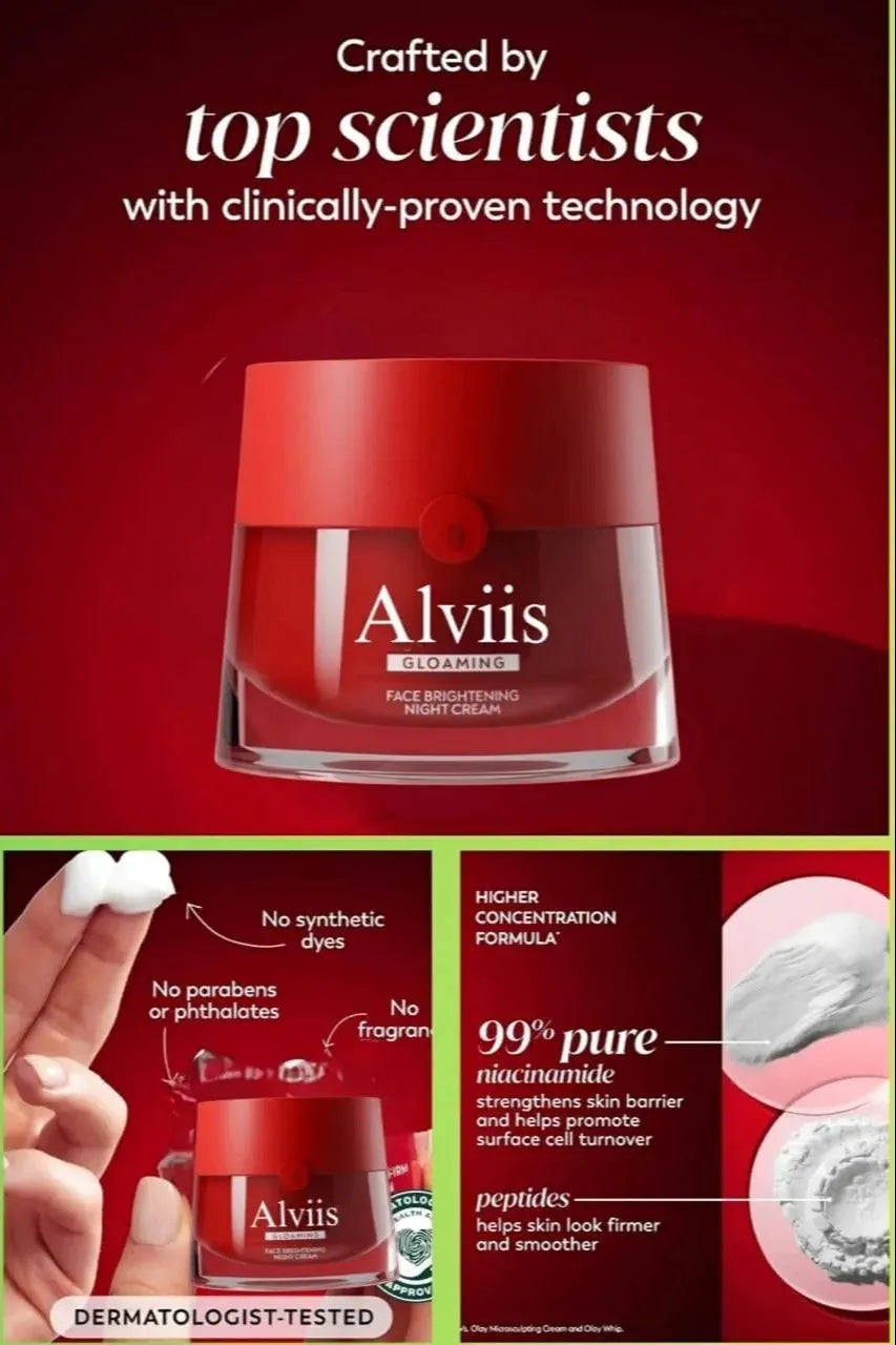 Pack of 3 Face Brightening Night Cream (35g)